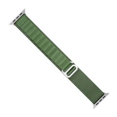 Strap with Alpine steel buckle for Apple Watch 42|44|45|49 mm - green цена и информация | Аксессуары для смарт-часов и браслетов | pigu.lt