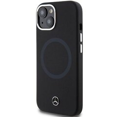 Mercedes Liquid Silicon Bicolor MagSafe Case for iPhone 15 Black цена и информация | Чехлы для телефонов | pigu.lt