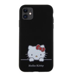 Hello Kitty Liquid Silicone Daydreaming Logo Case for iPhone 11 Black цена и информация | Чехлы для телефонов | pigu.lt