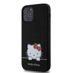 Hello Kitty Liquid Silicone Daydreaming Logo Case for iPhone 12|12 Pro Black цена и информация | Чехлы для телефонов | pigu.lt