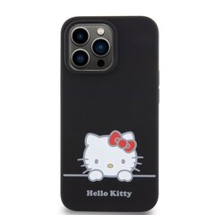 Hello Kitty Liquid Silicone Daydreaming Logo Case for iPhone 15 Pro Black цена и информация | Чехлы для телефонов | pigu.lt