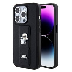 Karl Lagerfeld KLHCP15XSMHCNPK iPhone 15 Pro Max 6.7" czarny|black Silicone Choupette Metal Pin цена и информация | Чехлы для телефонов | pigu.lt