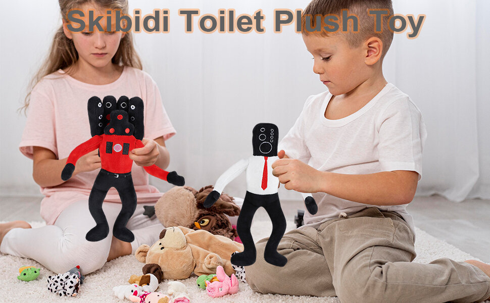 Pliušinių žaislų komplektas HappyJoe Skibidi Toilet 7vnt, 25cm kaina ir informacija | Minkšti (pliušiniai) žaislai | pigu.lt