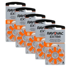 Rayovac A13 (PR48) klausos aparato baterijos 5x8 vnt. kaina ir informacija | Elementai | pigu.lt