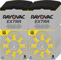 Rayovac A10 (PR70) klausos aparato baterijos 10x8 vnt. kaina ir informacija | Elementai | pigu.lt