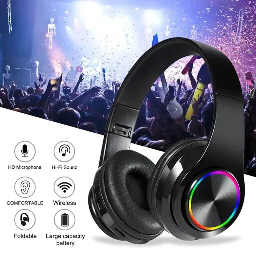 RGB 011 Wireless Headphones kaina ir informacija | Ausinės | pigu.lt
