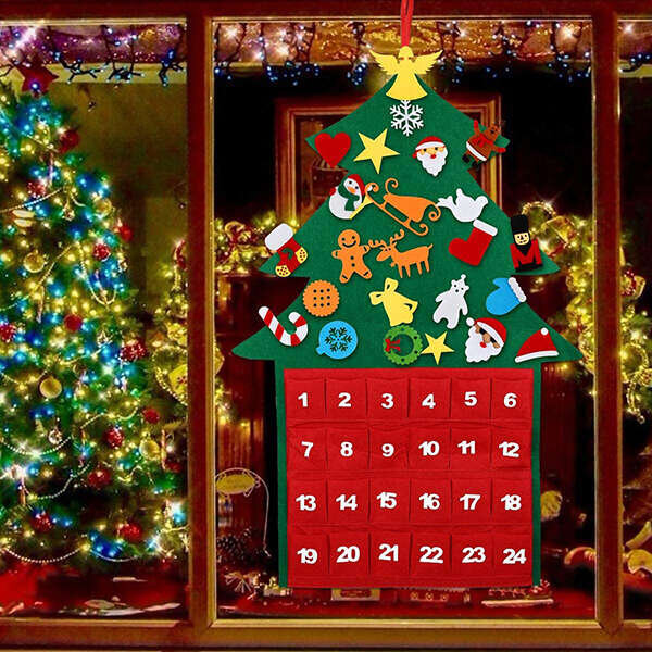 Advento kalendorius Kalėdų eglutė, 1 vnt. kaina ir informacija | Dekoracijos šventėms | pigu.lt
