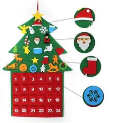 Advento kalendorius Kalėdų eglutė, 1 vnt. kaina ir informacija | Dekoracijos šventėms | pigu.lt