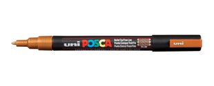 Маркер Posca PC-3M №42, бронзовый цена и информация | Kanceliarinės prekės | pigu.lt