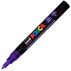 Markeris Posca PC-3ML L12, violetinis kaina ir informacija | Kanceliarinės prekės | pigu.lt