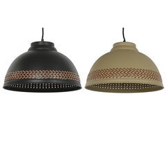 Потолочный светильник DKD Home Decor Коричневый Чёрный Кремовый Металл 50 W 35 x 35 x 20 cm (2 штук) цена и информация | Подвесной светильник | pigu.lt