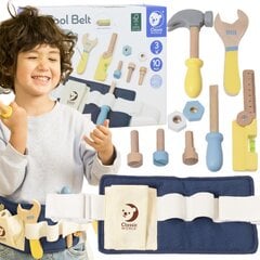 Žaislinių įrankių rinkinys su diržu 13 el, Classic World kaina ir informacija | Žaislai berniukams | pigu.lt