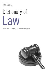 Dictionary of Law, 5th edition kaina ir informacija | Ekonomikos knygos | pigu.lt