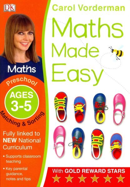 Maths Made Easy: Matching & Sorting, Ages 3-5 (Preschool): Supports the National Curriculum, Maths Exercise Book, Preschool ages 3-5 цена и информация | Knygos paaugliams ir jaunimui | pigu.lt