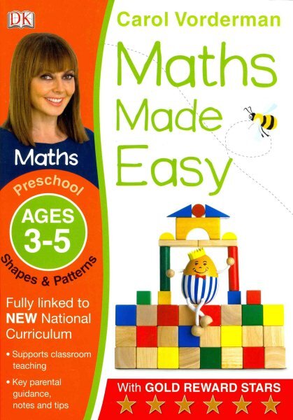 Maths Made Easy: Shapes & Patterns, Ages 3-5 (Preschool): Supports the National Curriculum, Maths Exercise Book, Preschool ages 3-5 kaina ir informacija | Knygos paaugliams ir jaunimui | pigu.lt