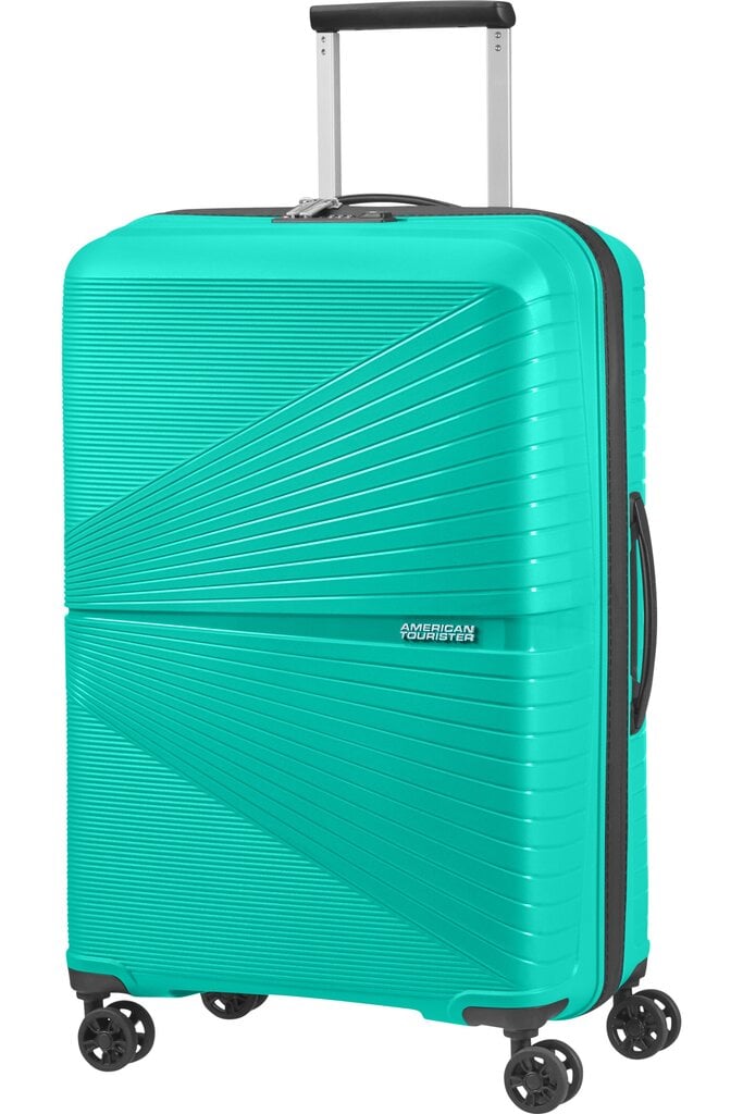 Vidutinis lagaminas American Tourister Airconic Spinner Aqua Green M 67cm, žalias цена и информация | Lagaminai, kelioniniai krepšiai | pigu.lt