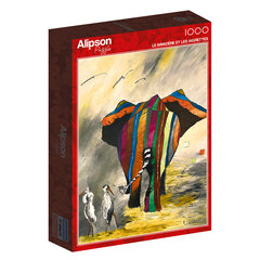 Пазл Alipson-Puzzle Цветной слоник 1000 шт цена и информация | Пазлы | pigu.lt
