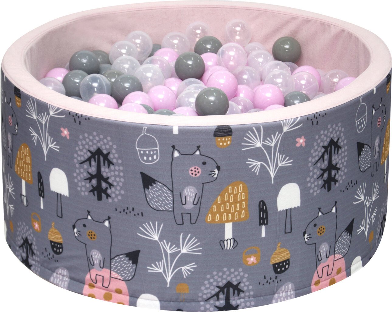 Vaikiškas sausas baseinas su kamuoliukais, 200 kamuoliukų. kaina ir informacija | Žaislai kūdikiams | pigu.lt