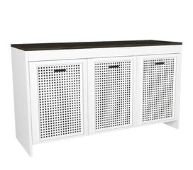 Шкаф для хранения Asir, 120x75x45см, белый цена и информация | Столы-консоли | pigu.lt