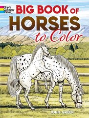 Big Book of Horses to Color цена и информация | Книги для малышей | pigu.lt