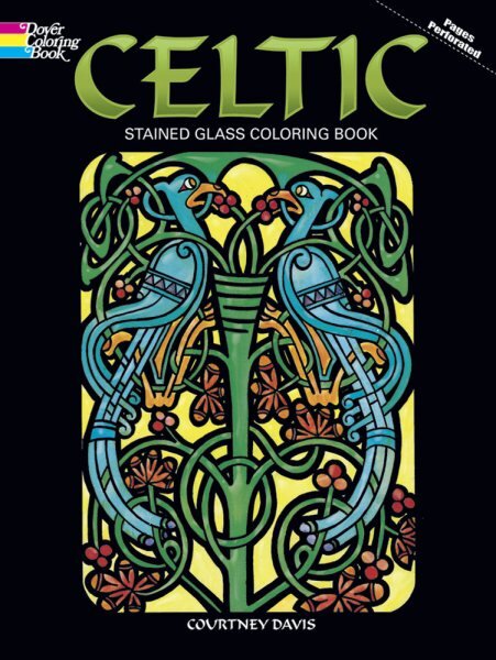 Celtic Stained Glass Coloring Book цена и информация | Knygos mažiesiems | pigu.lt