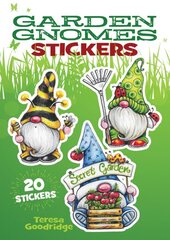 Garden Gnomes Stickers: 20 Stickers цена и информация | Книги для самых маленьких | pigu.lt