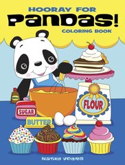 Hooray for Pandas! Coloring Book kaina ir informacija | Knygos mažiesiems | pigu.lt