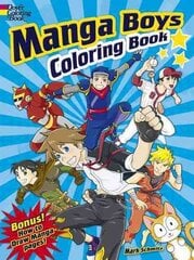 Manga Boys Coloring Book kaina ir informacija | Knygos mažiesiems | pigu.lt