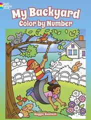My Backyard Color by Number цена и информация | Книги для малышей | pigu.lt