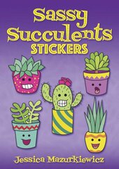 Sassy Succulents Stickers цена и информация | Книги о питании и здоровом образе жизни | pigu.lt