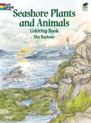 Seashore Plants and Animals Coloring Book illustrated edition цена и информация | Книги для малышей | pigu.lt