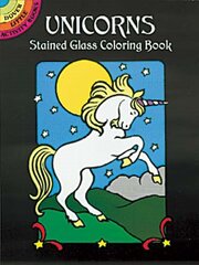 Unicorns Stained Glass Colouring Book illustrated edition цена и информация | Книги для самых маленьких | pigu.lt