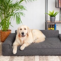Лежак Doggy Glamour New Megan, XL/98x66 см, черный цвет цена и информация | Лежаки, домики | pigu.lt