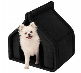 Sulankstomas guolis Doggy Diamond, įvairių dydžių, juodas kaina ir informacija | Guoliai, pagalvėlės | pigu.lt