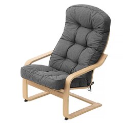 Подушка на кресло Hobbygarden Ikar, серая цена и информация | Подушки, наволочки, чехлы | pigu.lt
