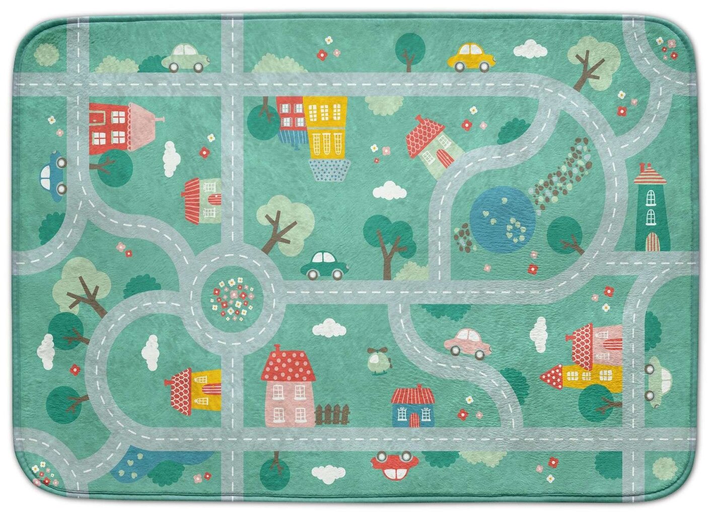 Žaidimo kilimėlis miesto gatvės Achoka, 130x180 cm kaina ir informacija | Lavinimo kilimėliai | pigu.lt