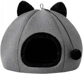 Guolis katei Doggy Kitty Head, 45x45x33 cm, pilkas kaina ir informacija | Guoliai, pagalvėlės | pigu.lt