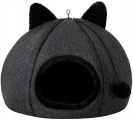Guolis katei Doggy Kitty Head, 45x45x33 cm, juodas kaina ir informacija | Guoliai, pagalvėlės | pigu.lt