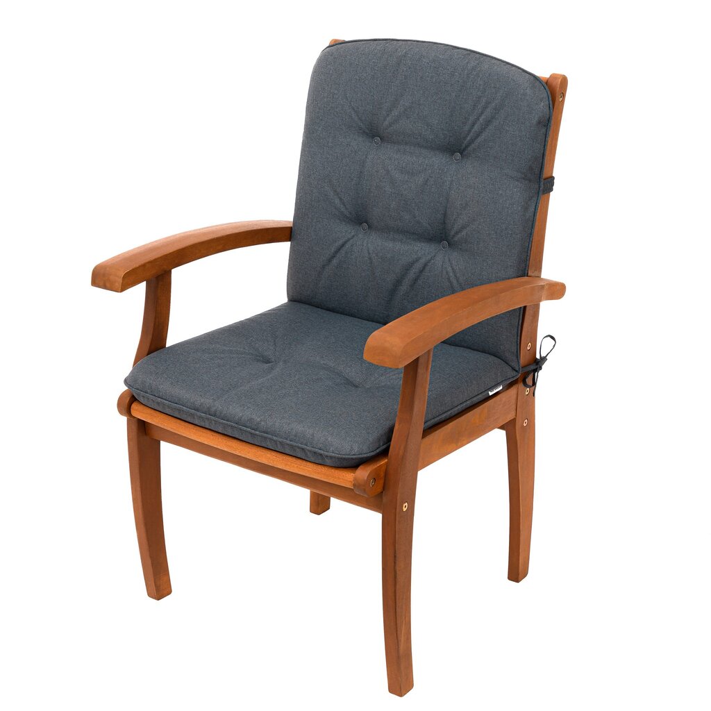 Kėdės pagalvėlė Hobbygarden Blanca, pilka цена и информация | Pagalvės, užvalkalai, apsaugos | pigu.lt