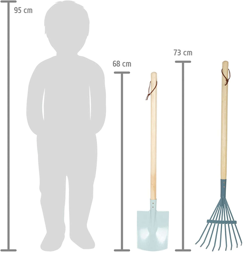 Žaislinis sodininkystės įrankių rinkinys Small Foot, 4 vnt. kaina ir informacija | Žaislai berniukams | pigu.lt