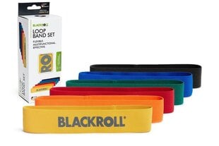 Pasipriešinimo gumų rinkinys Blackroll®, 32 cm, įvairių spalvų цена и информация | Фитнес-резинки, гимнастические кольца | pigu.lt