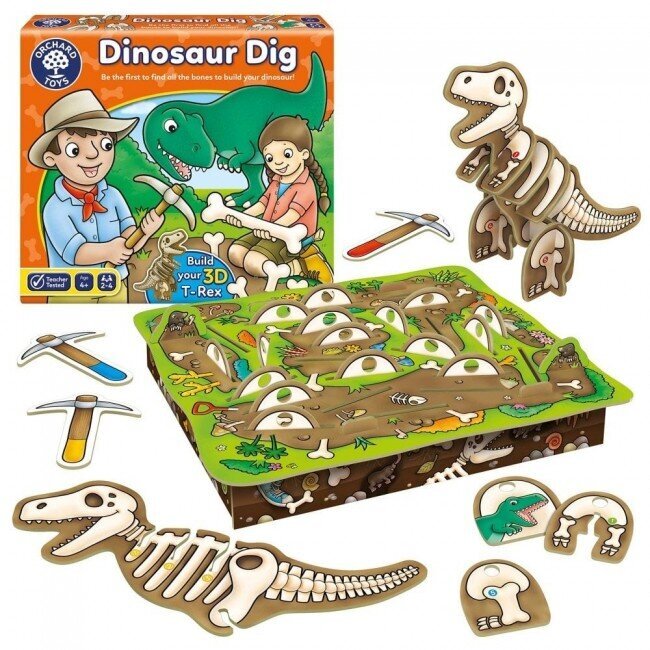 Stalo žaidimas vaikams Dinosaur Dig Orchard toys kaina ir informacija | Stalo žaidimai, galvosūkiai | pigu.lt