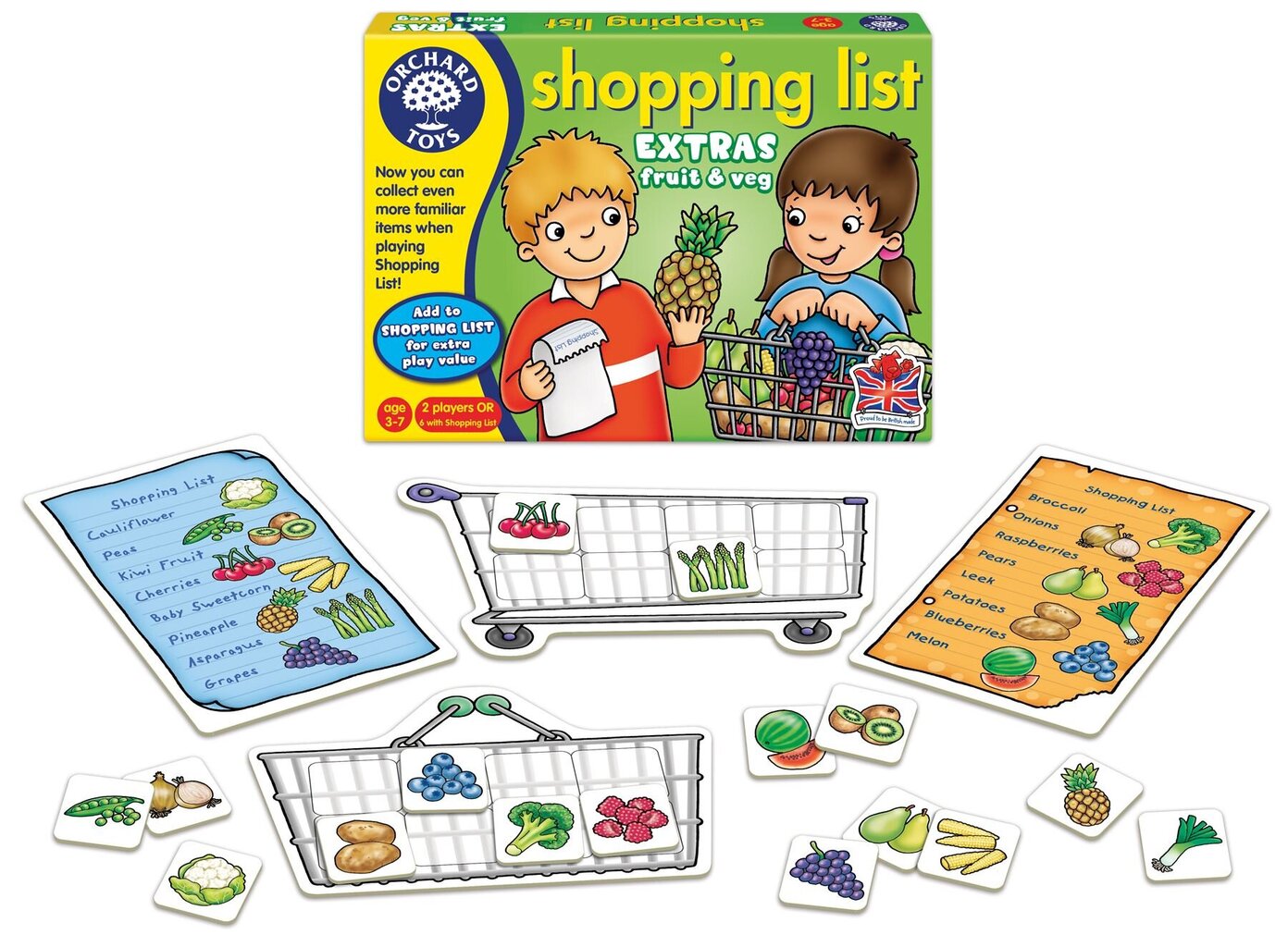Stalo žaidimas vaikams pirkinių sąrašas Orchard toys kaina ir informacija | Stalo žaidimai, galvosūkiai | pigu.lt