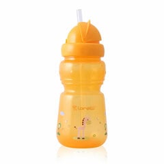 Buteliukas Lorelli, 6 mėn+, 325ml, oranžinis kaina ir informacija | Buteliukai kūdikiams ir jų priedai | pigu.lt