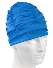 Moterų plaukimo kepuraitė Mad Wave Velcro, mėlyna kaina ir informacija | Plaukimo kepuraitės | pigu.lt