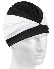 Женская плавательная шапка Mad Wave Velcro II, черная цена и информация | Шапочки для плавания | pigu.lt
