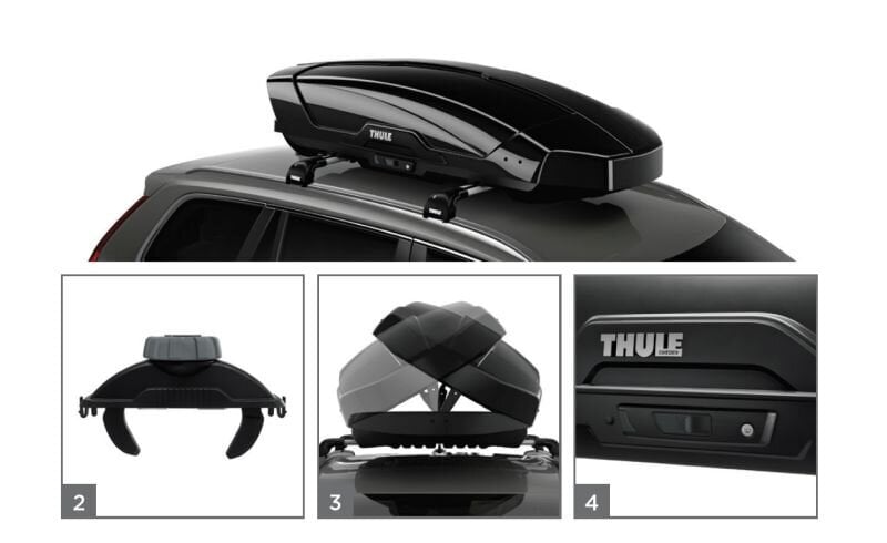 Stogo bagažinė Thule Motion XT M, juoda kaina ir informacija | Stogo bagažinės | pigu.lt