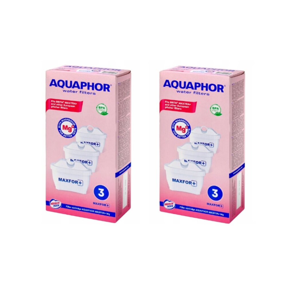 Aquaphor B25 Maxfor+ MG, 6vnt. kaina ir informacija | Vandens filtrai | pigu.lt