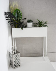 Stalas-konsolė Decorates Skandi, 75x25 cm, baltas kaina ir informacija | Stalai-konsolės | pigu.lt