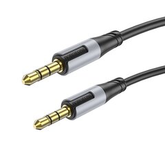 Borofone Cable BL19 Creator - jack 3,5mm to jack 3,5mm - 1 metre black цена и информация | Адаптеры, USB-разветвители | pigu.lt